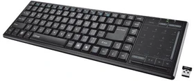 Trust Tacto Wireless Entertainment Keyboard with Touchpad, USB, UK (18291)