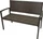 Garden Pleasure San Remo Gartenbank 2-Sitzer braun (970223)