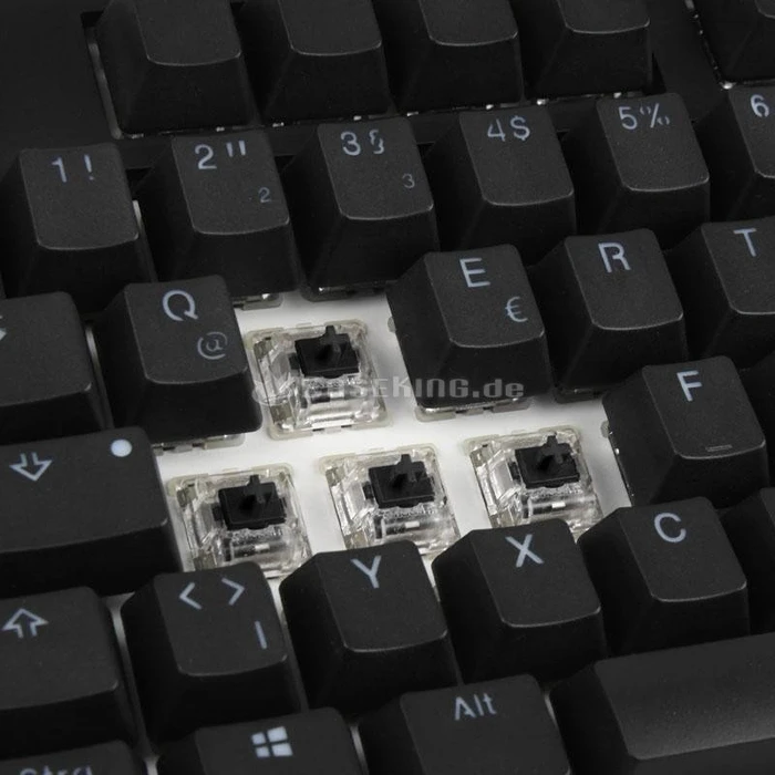 Ducky One TKL PBT schwarz, LEDs RGB, MX RGB BLACK, USB, DE