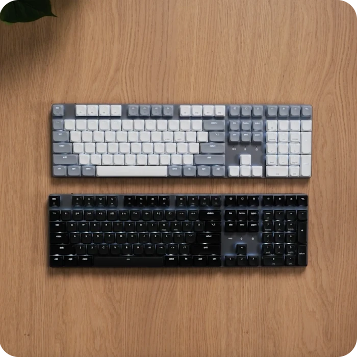 Satechi SM3 Slim Mechanical Backlit BT Keyboard, Dark, grau/schwarz, low-profile BROWN Switches, USB/Bluetooth, ND