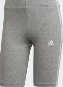adidas Essentials 3-Streifen Tights Hose kurz medium grey heather/white (Damen)