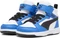 Puma Rebound V6 Mid puma white/puma black/racing blue (Junior) Vorschaubild