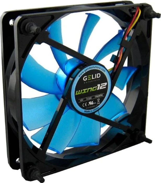 Gelid Solutions Wing 12 UV Blue, Lüftersteuerung, 120mm