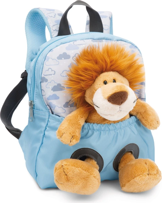 Nici Plüschtier Löwe blau Kindergartenrucksack