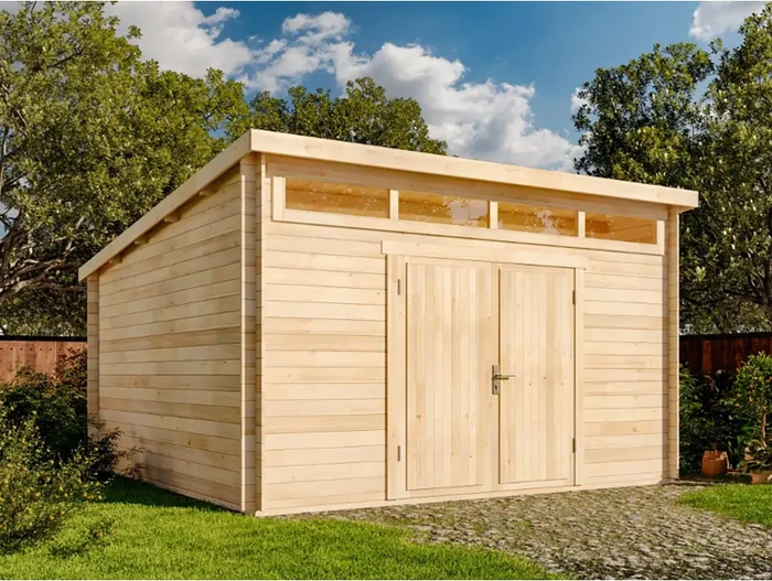 Alpholz Gartenhaus Maria-Viva28 449x427cm natur