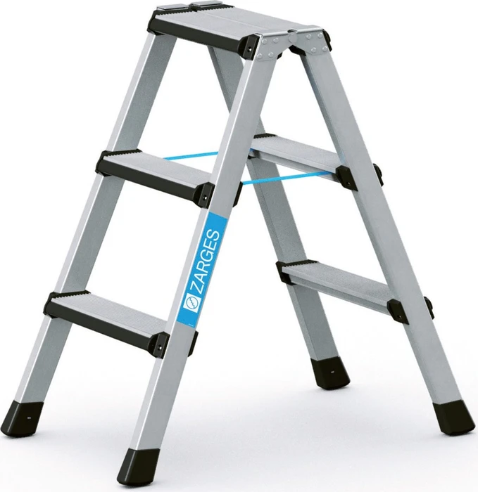 Zarges Comfortstep B Alu 2-tlg. Stehleiter, 2x 3 Stufen