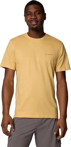 Columbia Rapid Ridge II Organic Cotton T-Shirt kurzarm sand dune/button badge (Herren)