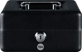 Yale Geldkassette L, schwarz, Schlüsselschloss