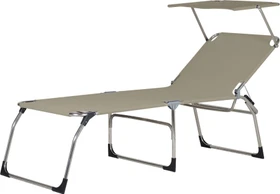 Jan Kurtz Fiam Amigo Fourty-Sun Gartenliege alu/taupe