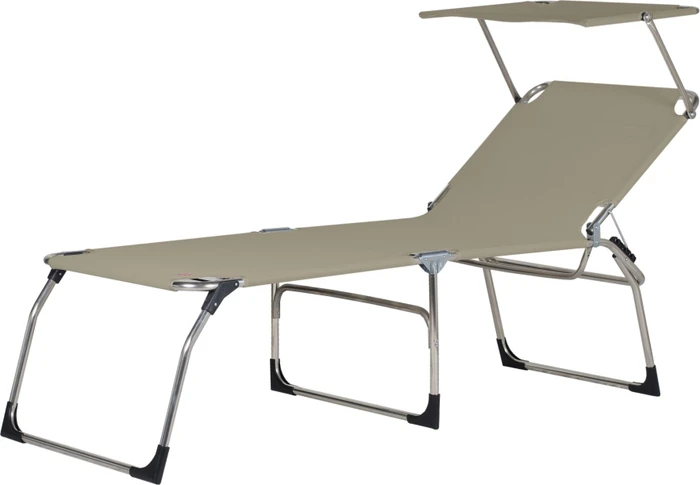 Jan Kurtz Fiam Amigo Fourty-Sun Gartenliege alu/taupe