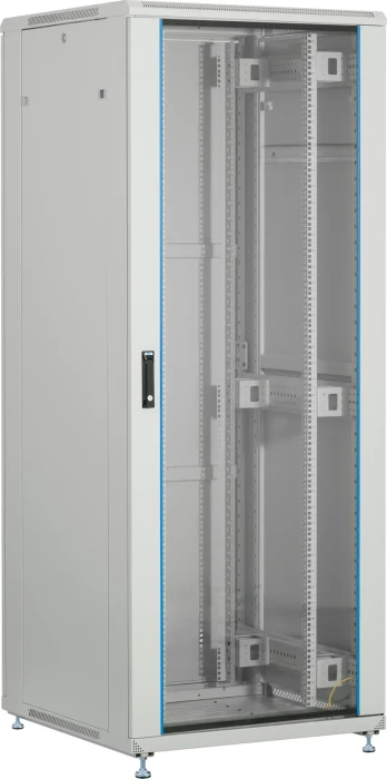 EFB Elektronik PEL 19" Netzwerkschrank 42HE, vormontiert, eigenbelüftet, Sicherheitsglastür, IP20, RAL 7035, 1000mm tief