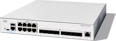 Cisco Catalyst 1300 Rackmount 10G Managed Switch, 8x RJ-45, 8x SFP+