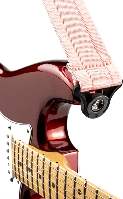 D'Addario Auto Lock Nylon Guitar Strap New Rose
