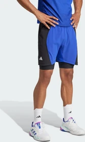 adidas Tennis 2-in-1 Shorts lucid blue/black (Herren)