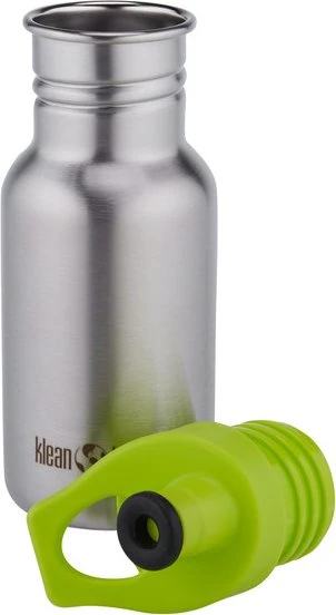 Klean Kanteen Kid Classic Sport Cap Trinkflasche 355ml brushed stainless