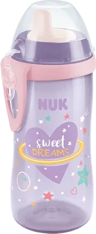 NUK Night Kiddy Cup Sweet Dreams Trinkflasche, 12+M, 300ml
