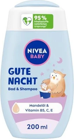 Nivea Baby Gute Nacht Bad & Shampoo, 200ml