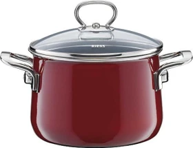 Riess Nouvelle Rosso Top 3000 Fleischtopf mit Glasdeckel 20cm 4l