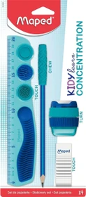 Maped Kidy learn Concentration Bleistift graphit, Radierer, Anspitzer, Lineal, 4er-Set