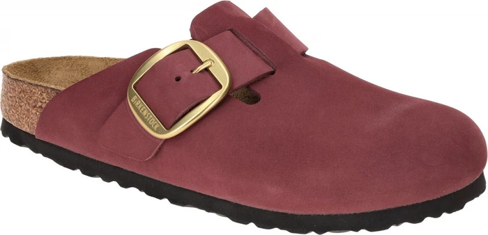 Birkenstock Boston Big Buckle Nubukleder berry crush (Damen)