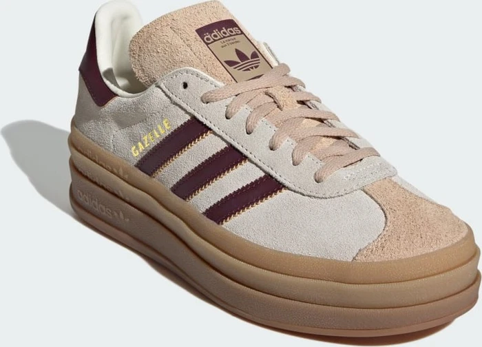 adidas Gazelle Bold cream white/maroon/magic beige (Damen)