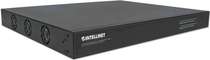 Intellinet AV Switch Rackmount Gigabit Smart Switch, 24x RJ-45, 2x SFP, 2x RJ-45/SFP, 425W PoE+