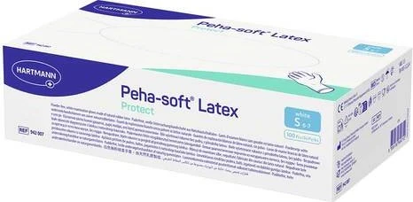 Hartmann Peha-soft Latex protect Einweghandschuhe S, 100 Stück