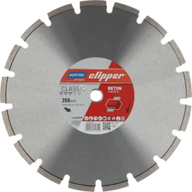 Norton Clipper Classic Beton Turbo Diamanttrennscheibe, 115x10x22.23mm, 1 Stück