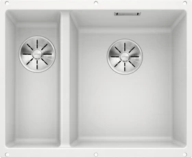 Blanco Subline 340/160-U InFino Unterbau Becken rechts weiß
