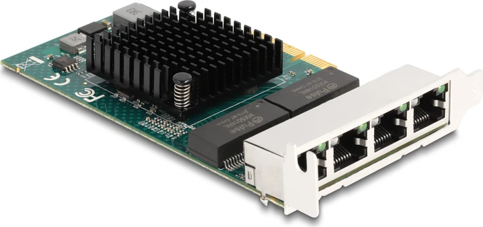 DeLOCK Gigabit LAN-Adapter, 4x RJ-45, PCIe 2.0 x4