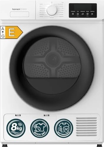 homeX WT8W1E-W Wärmepumpentrockner