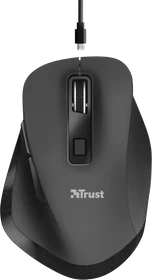 Trust Fyda Rechargeable Wireless Comfort Mouse schwarz, USB