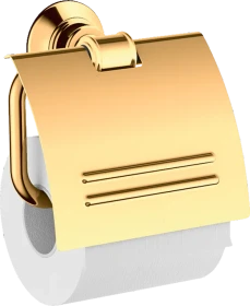 Hansgrohe AXOR Montreux Toilettenpapierhalter mit Deckel polished gold optic