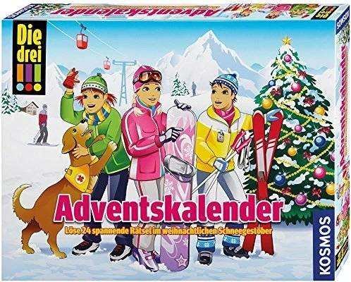 Kosmos Die drei !!! Adventskalender Löse 24 spannende Rätsel im weihnachtlichen Schneegestöber 2016