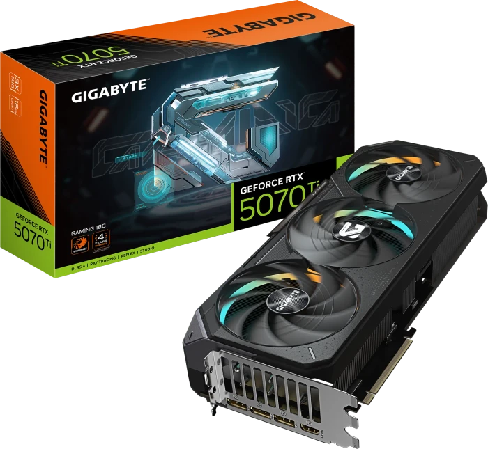 GIGABYTE GeForce RTX 5070 Ti Gaming 16G, 16GB GDDR7, HDMI, 3x DP