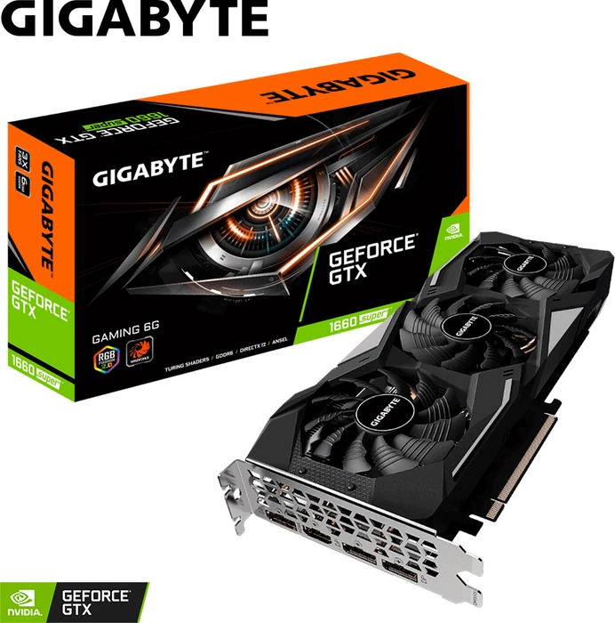 GIGABYTE GeForce GTX 1660 SUPER Gaming 6G, 6GB GDDR6, HDMI, 3x DP