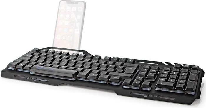 Nedis Gaming Tastatur, schwarz, LEDs RGB, USB, DE