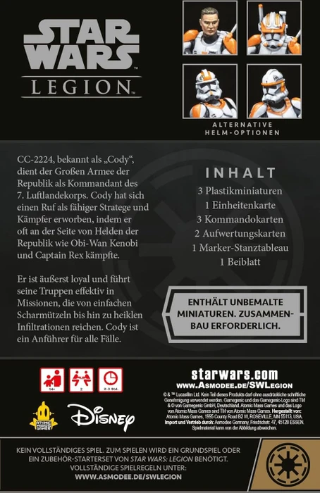Star Wars Legion - Klon-Commander Cody