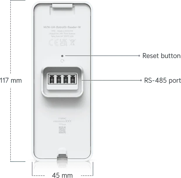Ubiquiti Retrofit Reader weiß, RFID-Reader