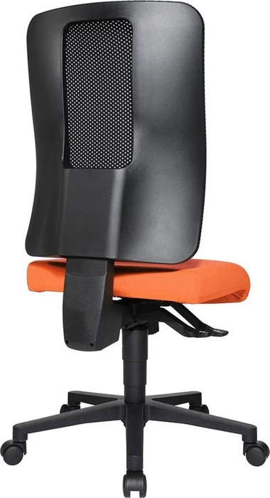 Topstar Open X (N) Bürostuhl, Fußkreuz Kunststoff schwarz, Bezug Stoff orange
