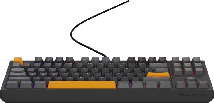 Genesis Thor 230 TKL, Anchor Gray Positive, LEDs RGB, hot-swap, Outemu Red, USB, US