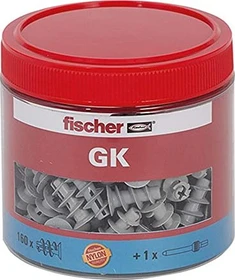 fischer GK 12x22 Gipskartondübel, 12x22mm, 160 Stück
