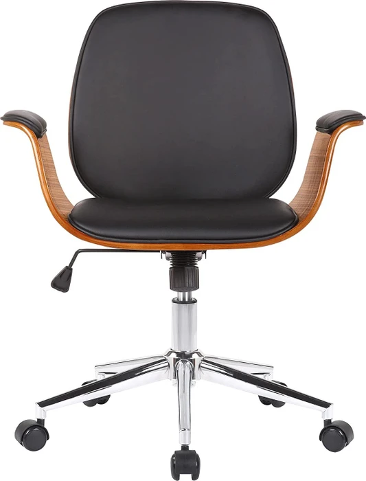 CLP Kemberg Kunstleder Bürostuhl, walnuss/schwarz (316796) – Bild 2 von 7