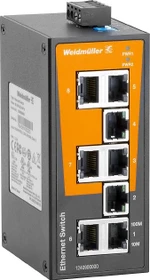Weidmüller BL-Series Industrial Railmount Switch, 8x RJ-45 (IE-SW-BL08-8TX / 1240900000)