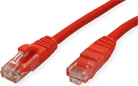 Value LSOH Patchkabel, Cat6, U/UTP, RJ-45/RJ-45, 1m, rot