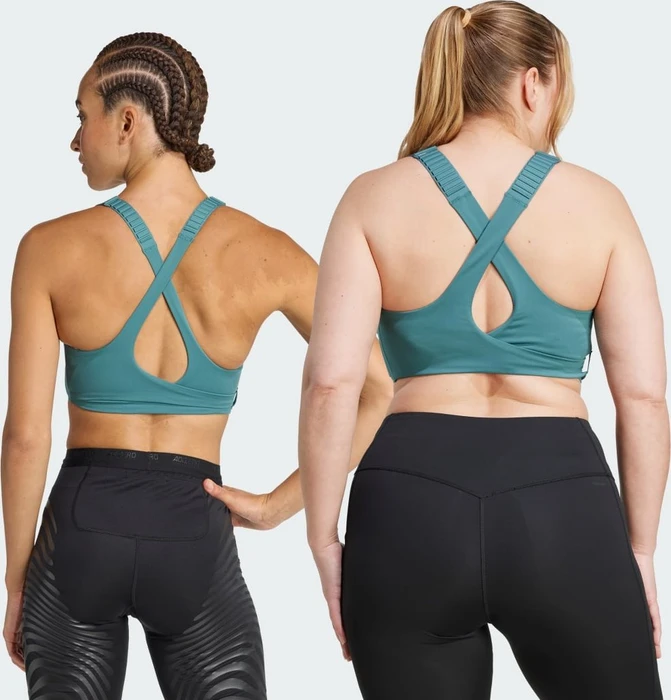 adidas FastImpact Luxe Run High-Support Sport-BH preloved teal (Damen)