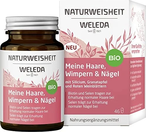 Weleda Naturweisheit Meine Haare, Wimpern und Nägel Kapseln, 46 Stück