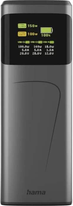 Hama Power Pack High Power 150W 24000mAh grau