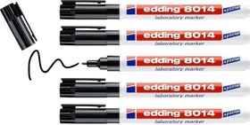edding 8014 Labormarker schwarz, 5er-Pack