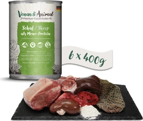 Venandi Animal Schaf als Monoprotein, 2.40kg (6x 400g)